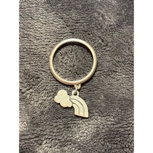James Avery Vintage 90s Retired Sterling Silver Rainbow Charm Ring Size 6.5